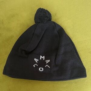Women’s MALOJA Black Pom-Pom Beanie Hat